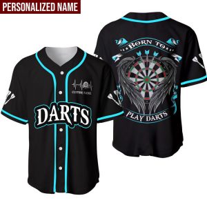Darts Born To Play Darts Personalized Baseball Jersey, Shirt for Dart Lover 1 0x2048 1689242209581dd09d44