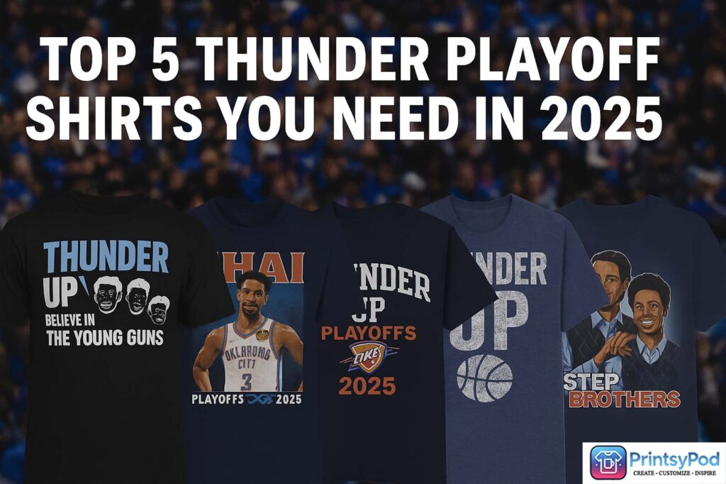 Top 5 Must-Have Thunder Playoff Shirts 2025 for True OKC Fans 5 Top 5 Must Have Thunder Playoff Shirts 2025 for True OKC Fans