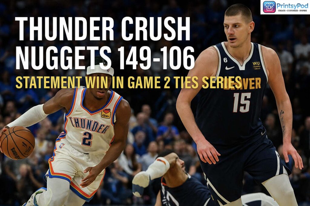 Thunder Crush Nuggets 149-106: Statement Win in Game 2 Ties Series 5 Thunder Crush Nuggets 149 106 Statement Win in Game 2 Ties Series