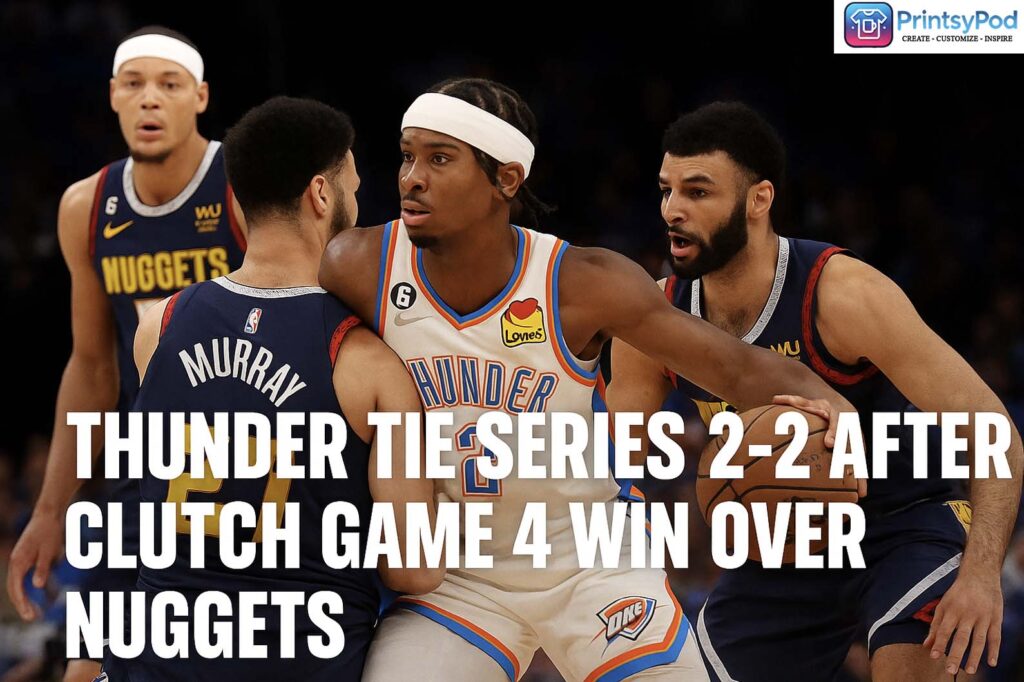 Thunder Tie Series 2-2 After Clutch Game 4 Win Over Nuggets 1 Thunder Tie Series 2-2 After Clutch Game 4 Win Over Nuggets