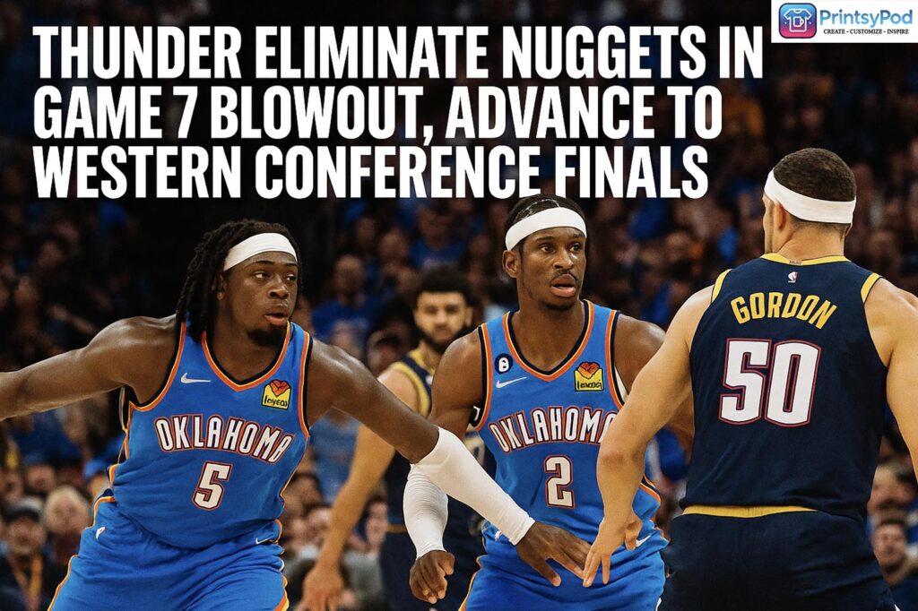 Thunder Eliminate Nuggets in Game 7 Blowout, Advance to Western Conference Finals 45 Thunder Eliminate Nuggets in Game 7 Blowout, Advance to Western Conference Finals